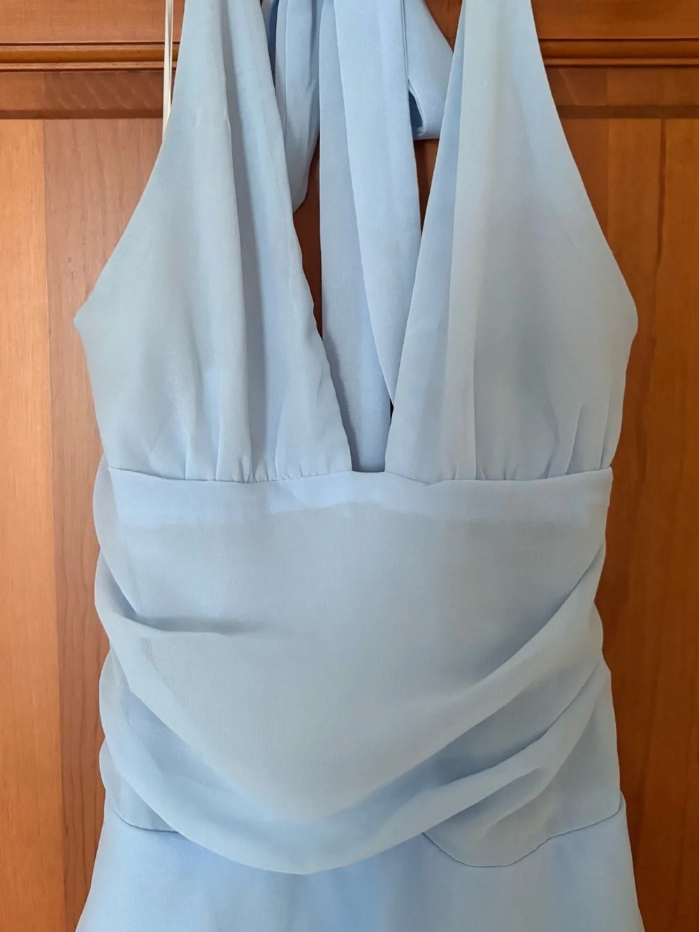 Hello Molly Light Blue Tiered Maxi Dress - Picture 2 of 10